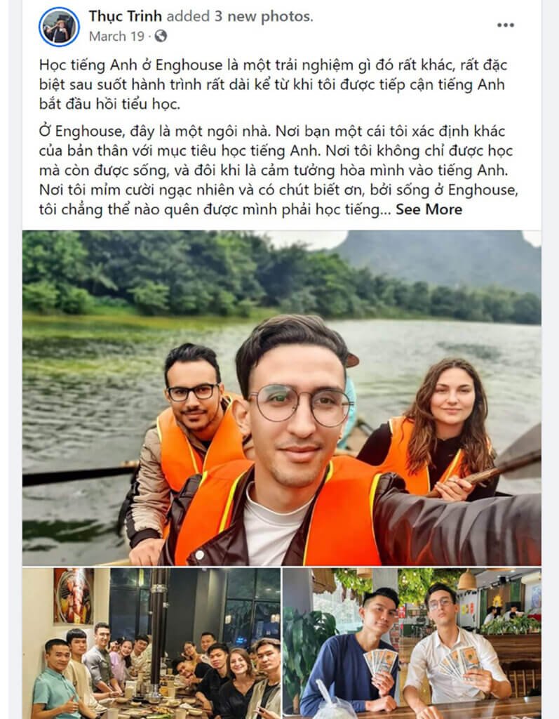 Review học viên homestay